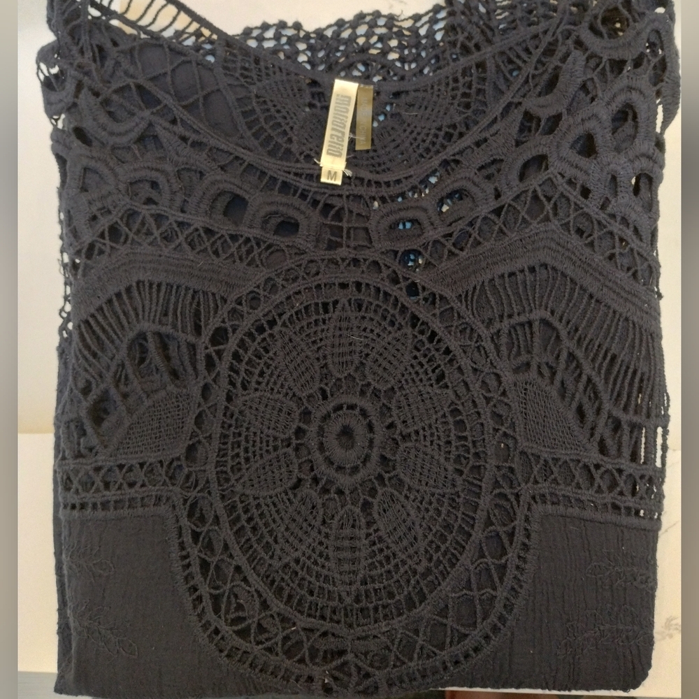 Mollo Rello Dark Blue Lace Top & Tank - Picture 5 of 7